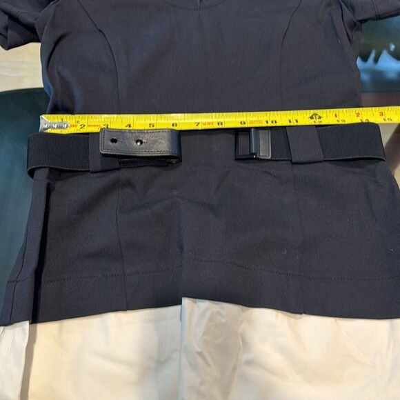 Theory Navy & White Color Block Dress NWOT Size 6 - Picture 9 of 10